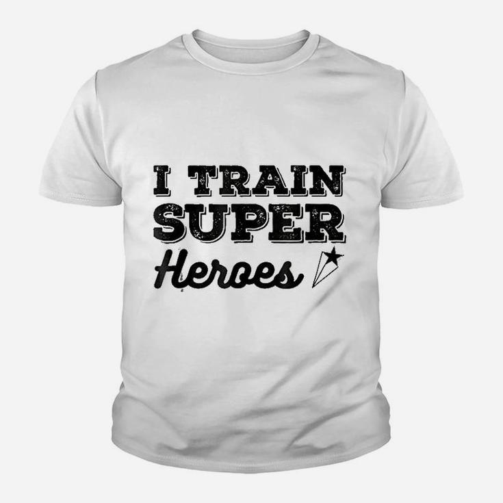 I Train Superheroes Youth T-shirt