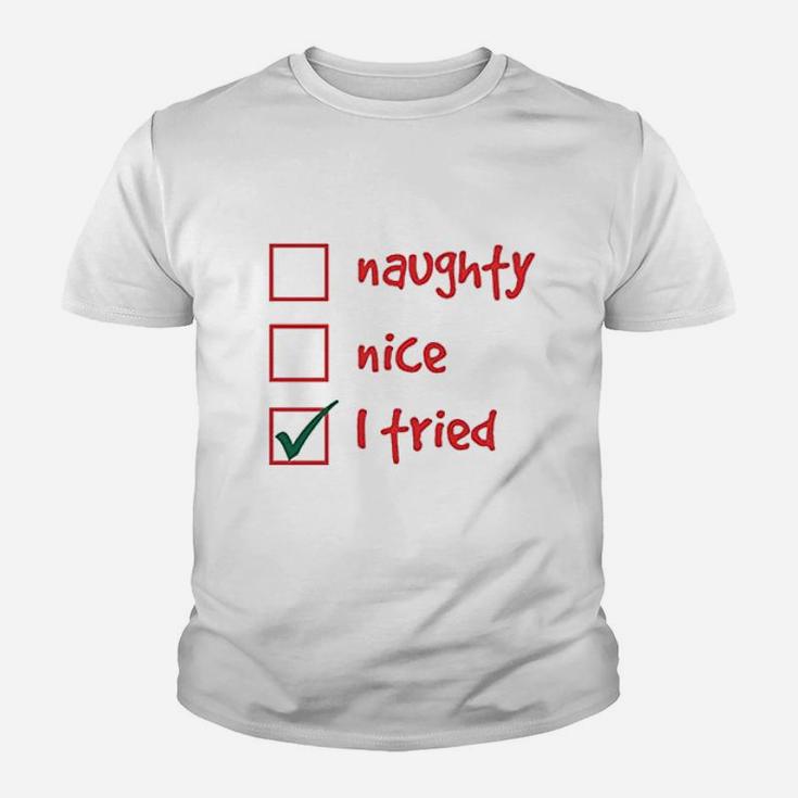 I Tried Checklist Youth T-shirt