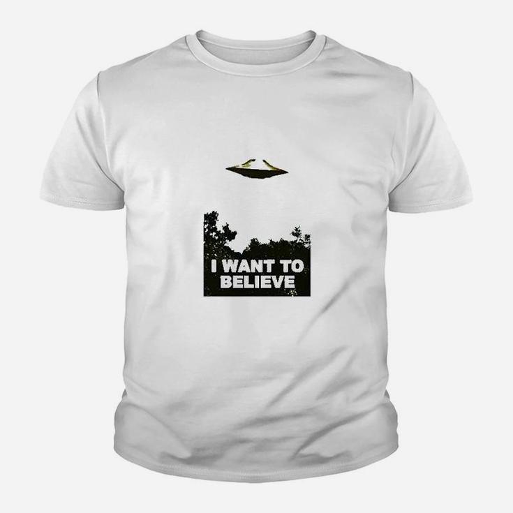 I Want To Believe Area  51 Ufo Alien Abduction Youth T-shirt