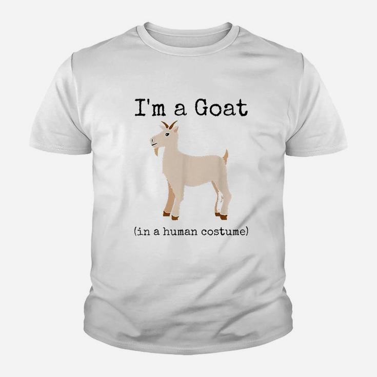 Im A Goat In A Human Costume Funny Goat Youth T-shirt