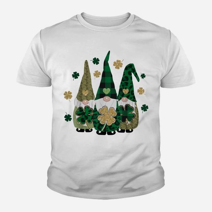 Irish Gnome St Patricks Day Shamrock Shirt Lucky Leprechauns Youth T-shirt