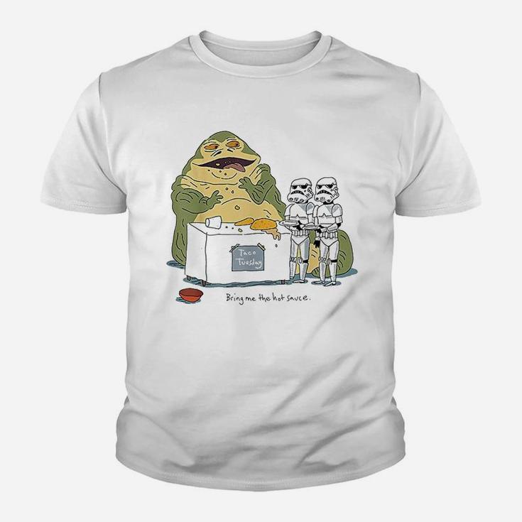 Jabba The Hutt Taco Tuesday Bring Me The Hot Sauce Youth T-shirt