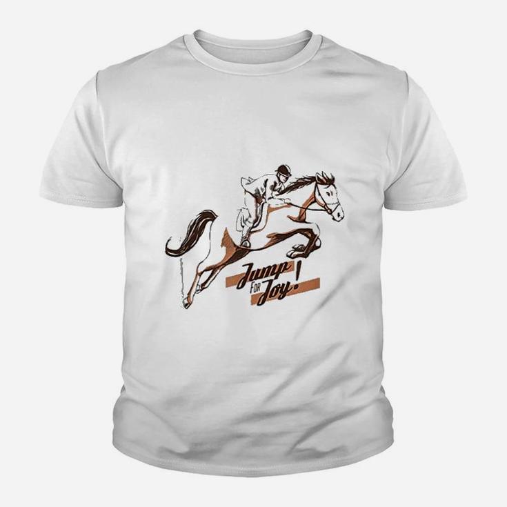 Jump For Joy Horse Riding Youth T-shirt