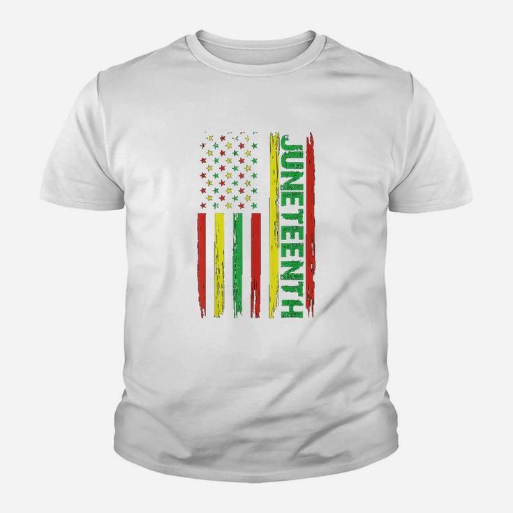 Juneteenth In A Flag Youth T-shirt
