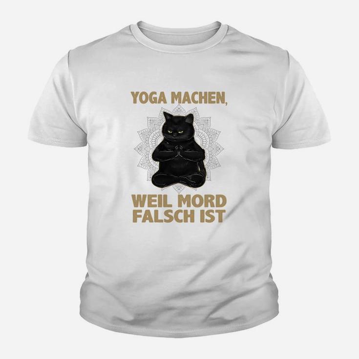 Katze  Amp Yoga- Kinder T-Shirt