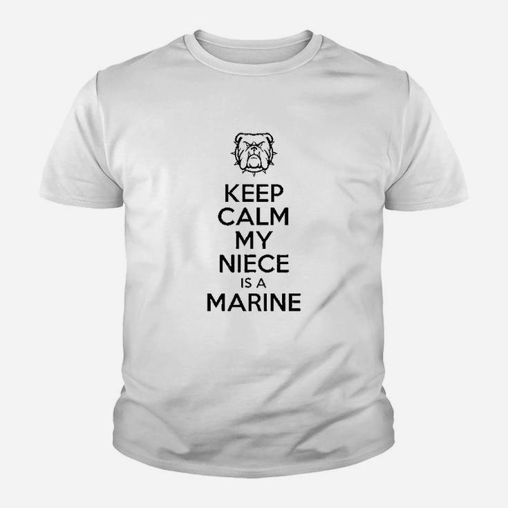 Keep Calm My Niece Is A Marine Youth T-shirt
