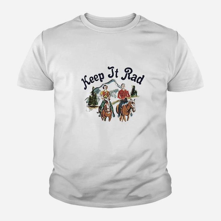 Keep It Rad Horse For Men Women Loves Horse Riding Youth T-shirt