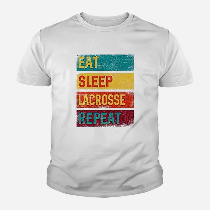 Lacrosse Player Eat Sleep Lacrosse Repeat Youth T-shirt