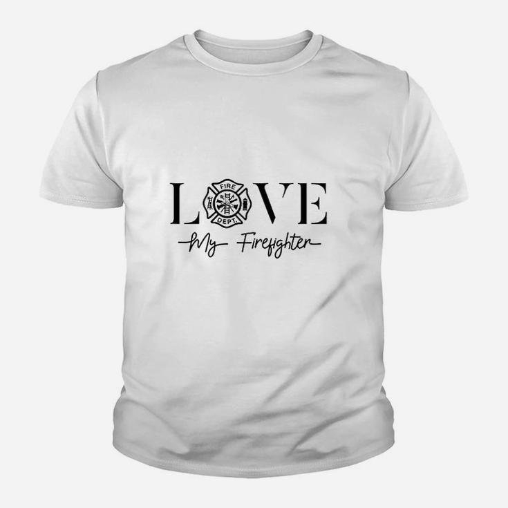 Love My Firefighter Wife Youth T-shirt