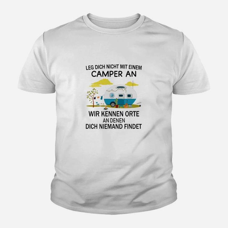 Lustiges Camper Kinder Tshirt Nicht mit Einem Camper Anlegen, Wohnwagen Spruch