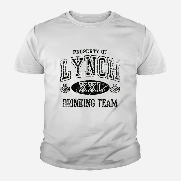 Lynch Irish Drinking Team Green Family Surname Youth T-shirt