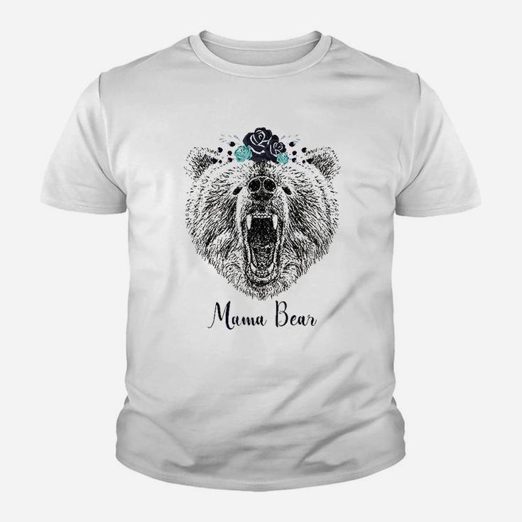 Mama Bear Floral Wild American Youth T-shirt