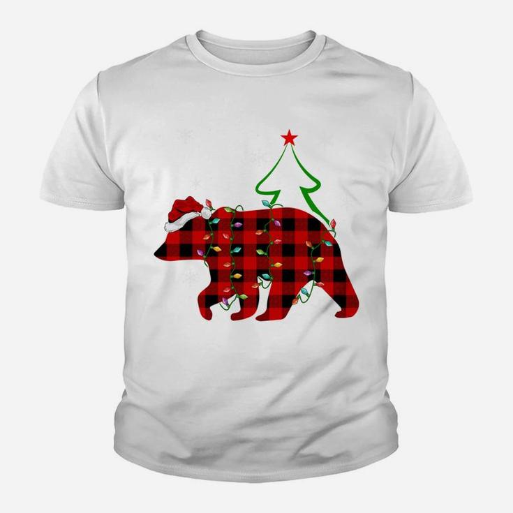 Matching Buffalo Plaid Christmas Sister In Law Bear Pajama Youth T-shirt