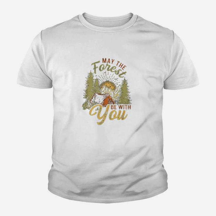 May The Forest Be With You Camping Youth T-shirt