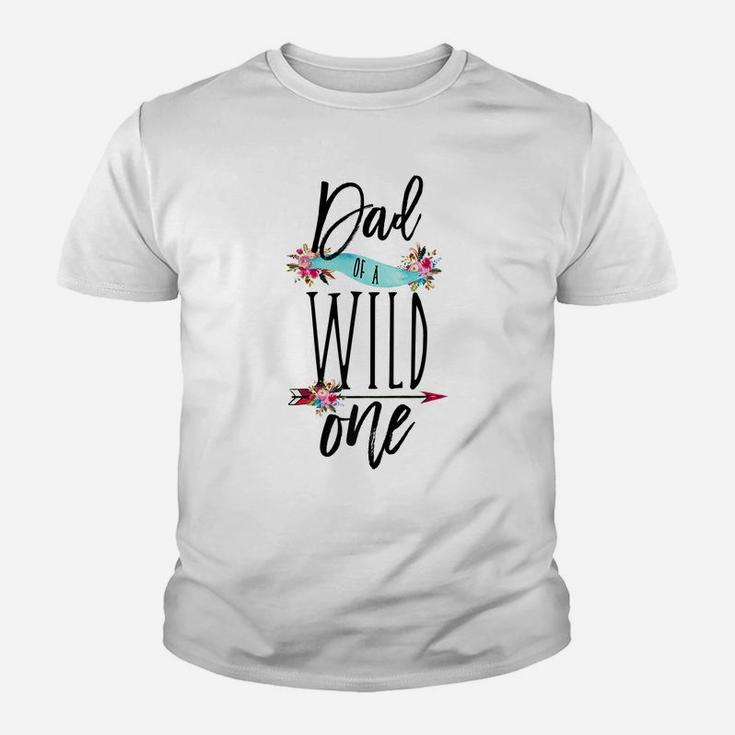 Mens Dad Of A Wild One Shirt Boho 1St Birthday Daddy Family Gift Youth T-shirt
