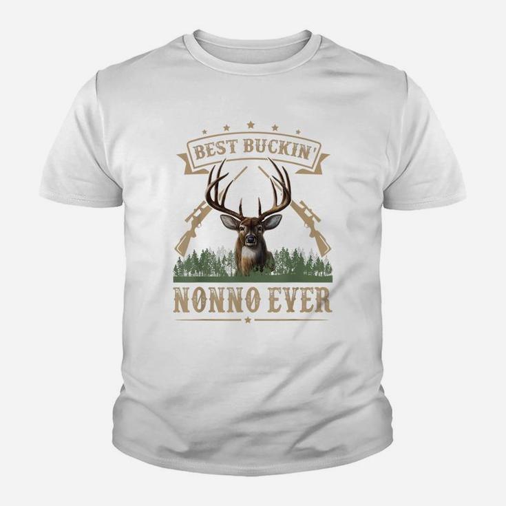 Mens Fathers Day Best Buckin' Nonno Ever Deer Hunting Bucking Youth T-shirt