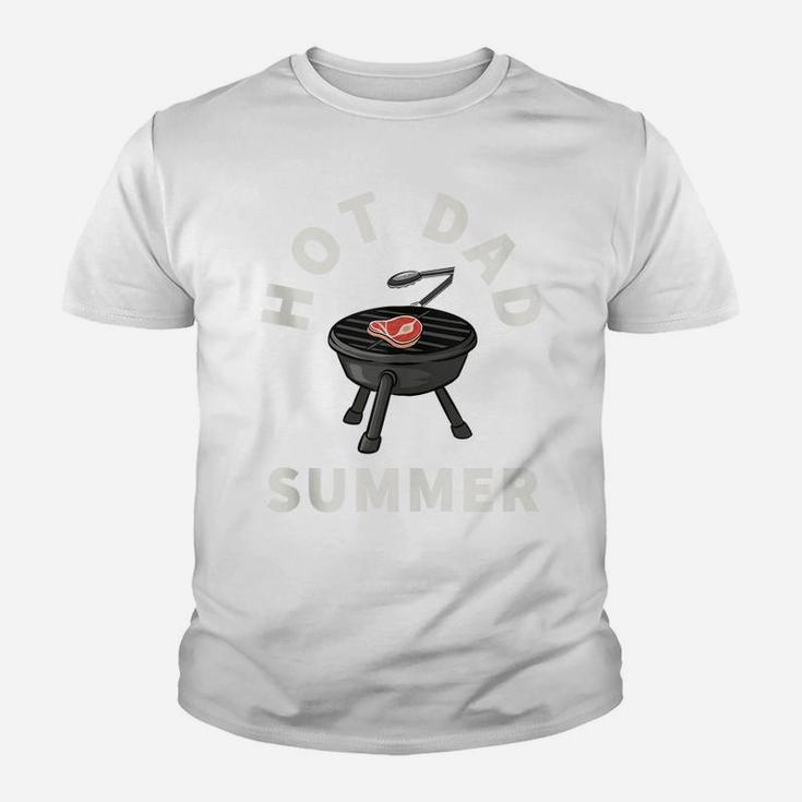 Mens Hot Dad Summer Funny Bbq Grilling Father Day Gag Joke Daddy Youth T-shirt