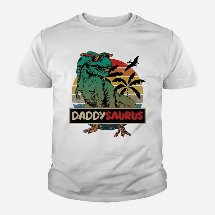 Mens Matching Family Daddysaurus T-Rex Father's Day - Dad Youth T-shirt