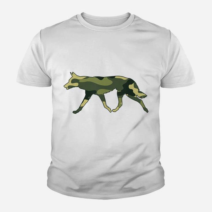 Military Dingo Camo Men Print Us Dog Pet Puppy Veteran Gift Youth T-shirt