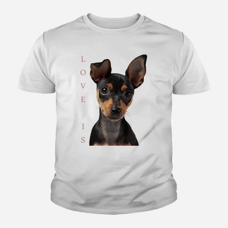 Miniature Pinscher Shirt Dog Mom Dad Tshirt Love Puppy Pet Youth T-shirt