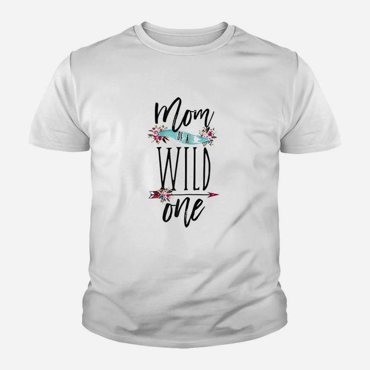 Mom Of A Wild One Boho 1St Birthday Mommy Party Youth T-shirt