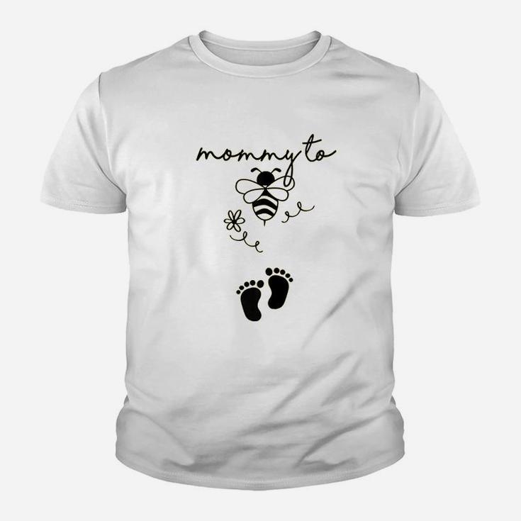 Mommy To Bee Funny Pregnancy Announcement First Time Mom Youth T-shirt