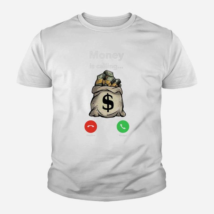 Money Calling Gang Ster Entrepreneur Christmas Hip Hop Gift Youth T-shirt