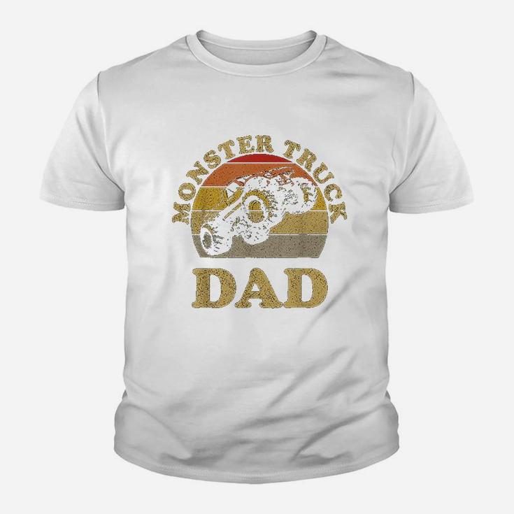 Monster Truck Dad Retro Vintage Monster Truck Youth T-shirt