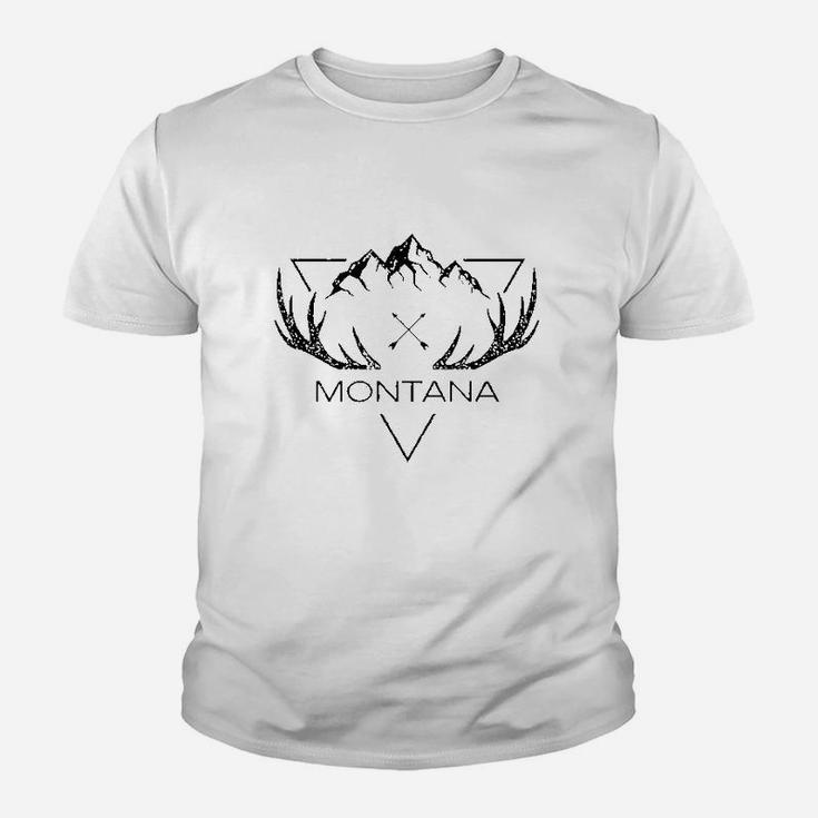 Montana Elk Cool Montana Gift Montana Mountain Elk Youth T-shirt