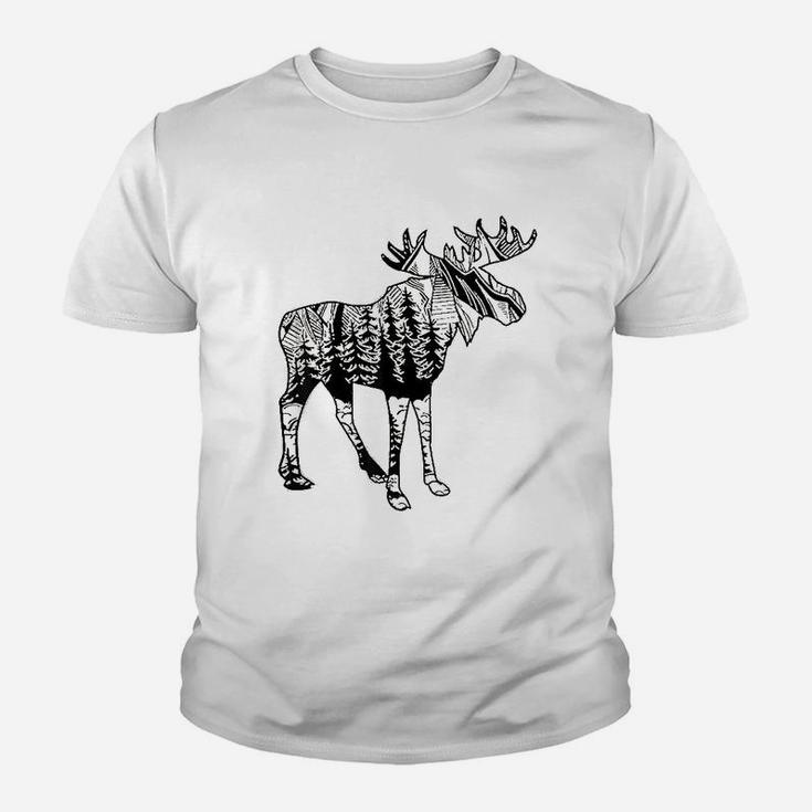 Moose Sighting Forest Youth T-shirt