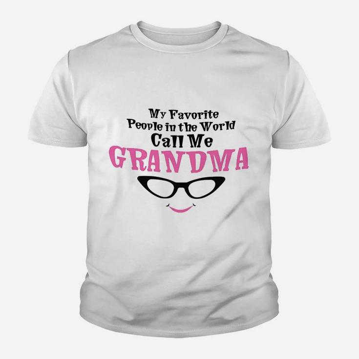 My Favorite People In The World Call Me Grandma Youth T-shirt