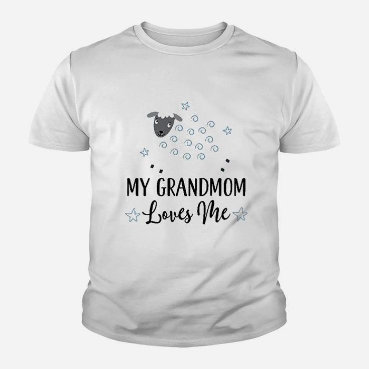 My Grandmom Loves Me Lamb Baby Youth T-shirt
