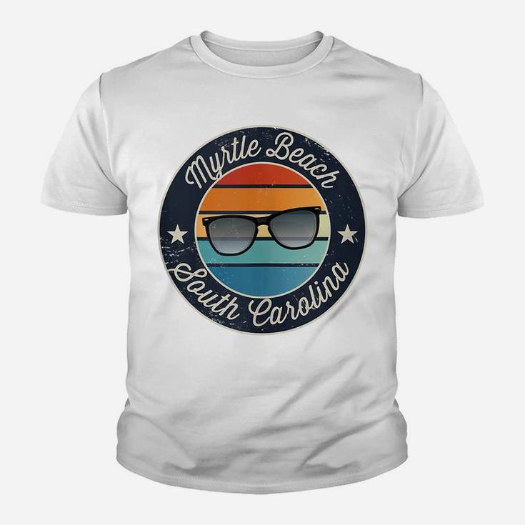 Myrtle Beach South Carolina Sc Vacation Souvenir Sunglasses Youth T-shirt