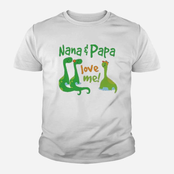 Nana Papa Love Me Dinosaur Youth T-shirt