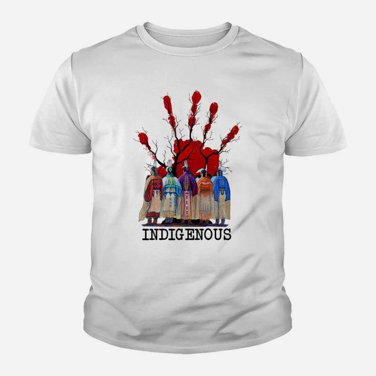 Native American Indigenous Red Hand Women Gifts Sweatshirt Youth T-shirt