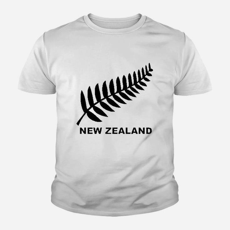 New Zealand Retro Soccer Rugby Kiwi Fern Crest Youth T-shirt