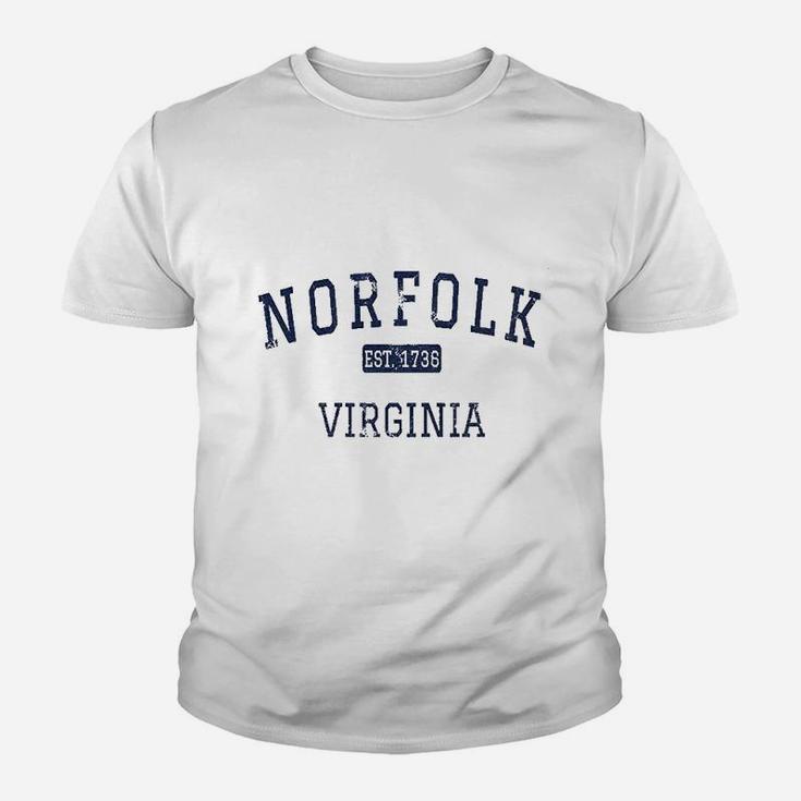 Norfolk Virginia Est Youth T-shirt