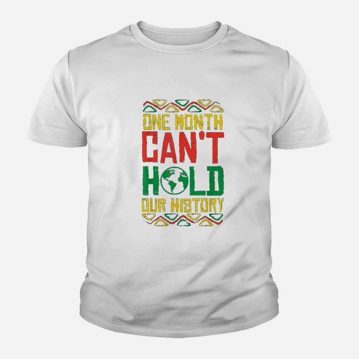One Month Cant Hold History Kente Black Pride Youth T-shirt