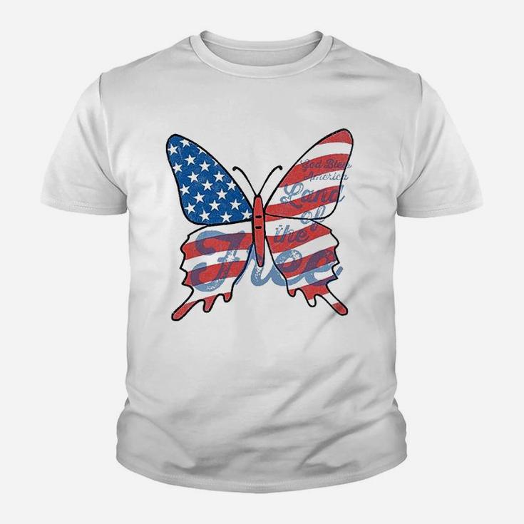 Patriotic Butterfly Youth Youth T-shirt