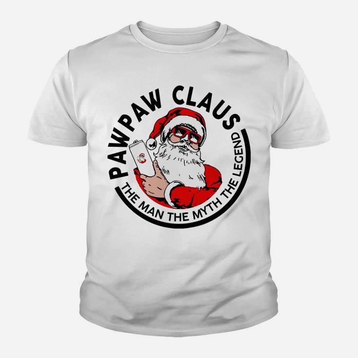 Pawpaw Claus Christmas - The Man The Myth The Legend Youth T-shirt
