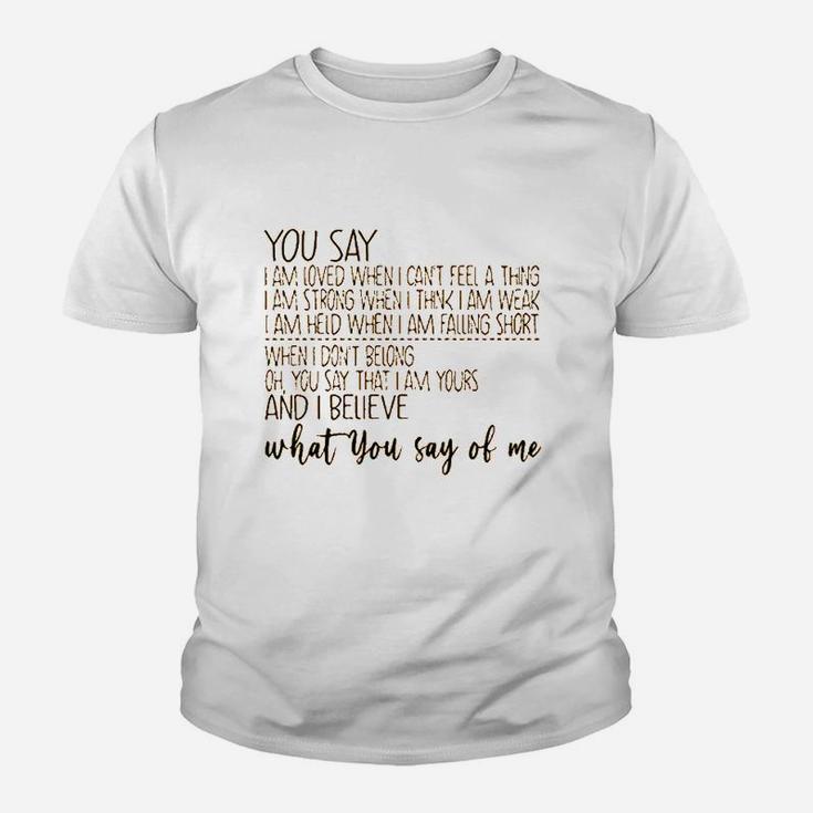 Positive  With Sayings Youth T-shirt