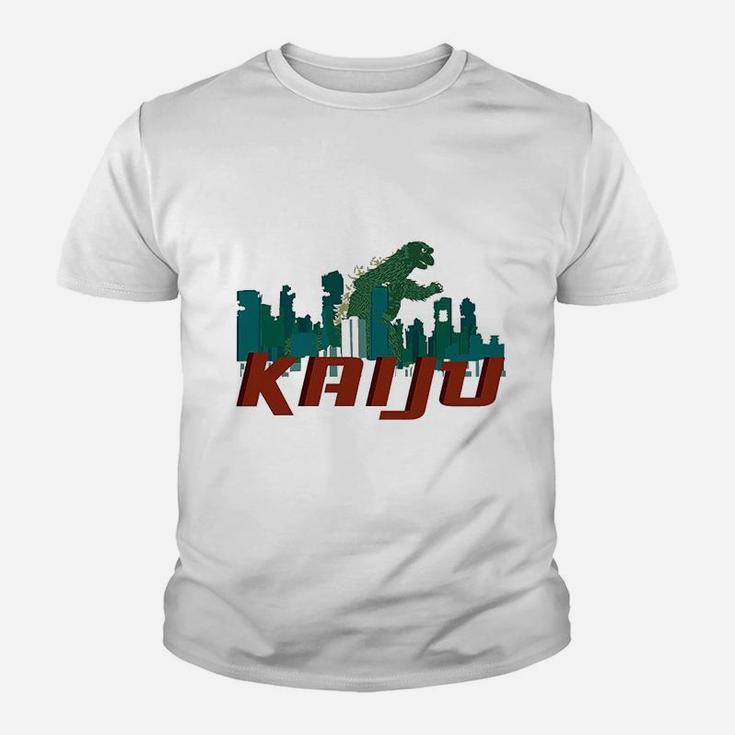 Poster Foundry Kaiju Destroying The City Youth T-shirt
