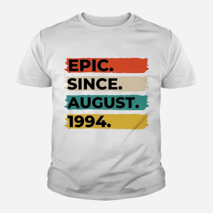 Present For 27 Year Old Epic Since August 1994 Youth T-shirt