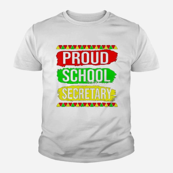 Proud School Secretary Black History Month Pride African Youth T-shirt