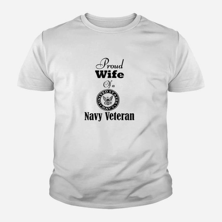 Proud Wife Of A Navy Veteran Youth T-shirt