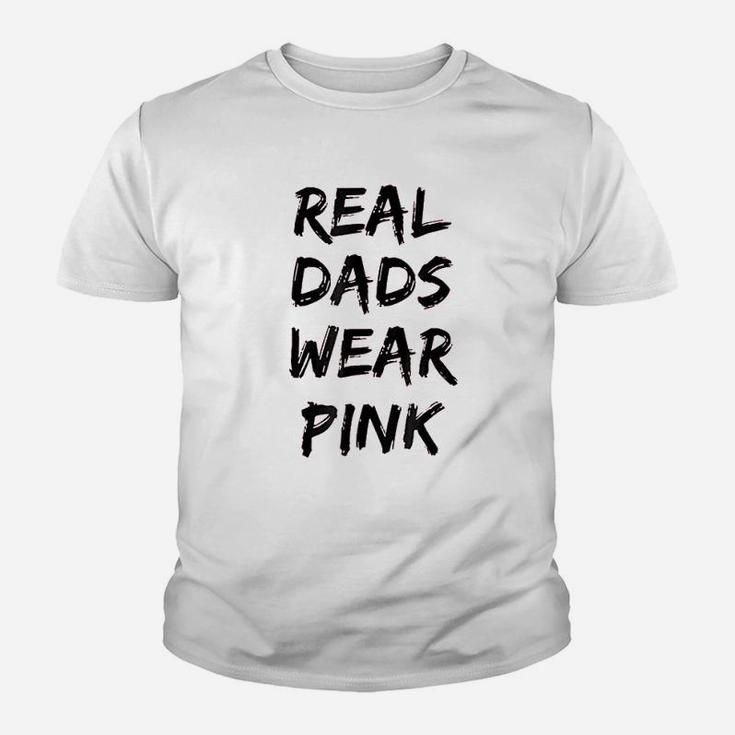 Real Dads Wear Pink Funny Youth T-shirt