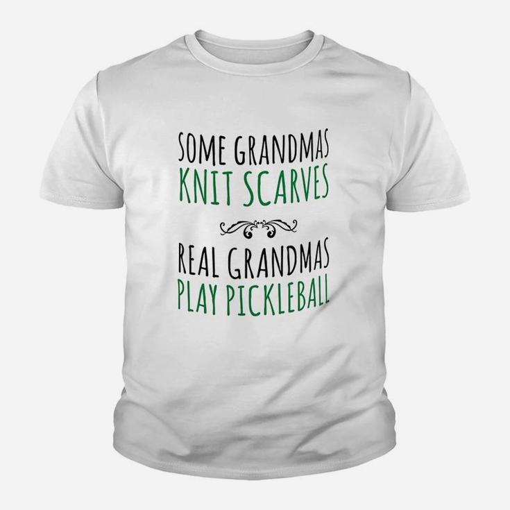 Real Grandmas Play Pickleball S Unique Youth T-shirt