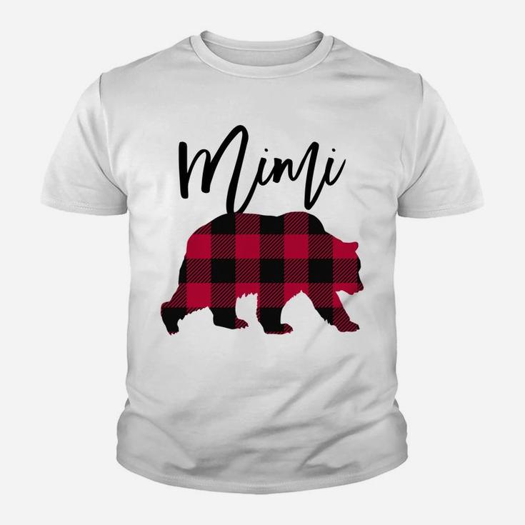Red Buffalo Plaid Mimi Bear - Christmas Gift For Grandma Sweatshirt Youth T-shirt