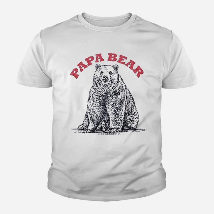 Retreez Funny Papa Bear For Dads Graphic Printed Youth T-shirt