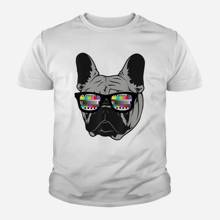 Retro French Bulldog Artwork For Frenchie Dog Lovers Youth T-shirt